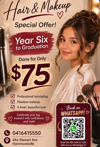 Year Six Graduation Hair & Makeup – Special Offer!